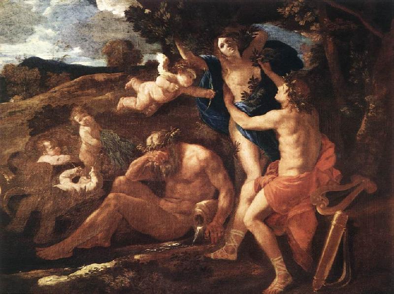 Nicolas Poussin Apollo and Daphne 1625Oil on canvas oil painting picture